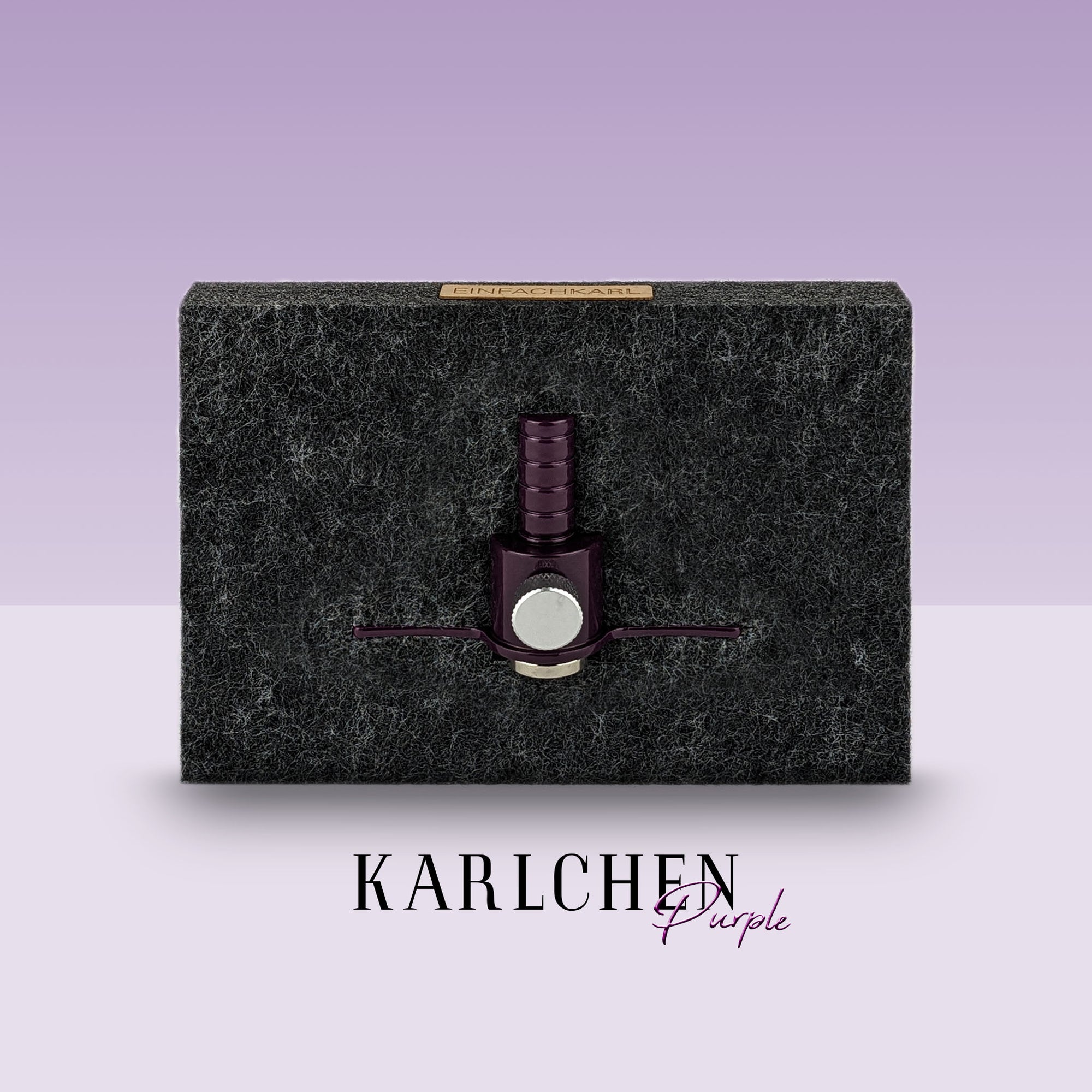 Zuschneidehilfe Karlchen in dunkellila Farbe