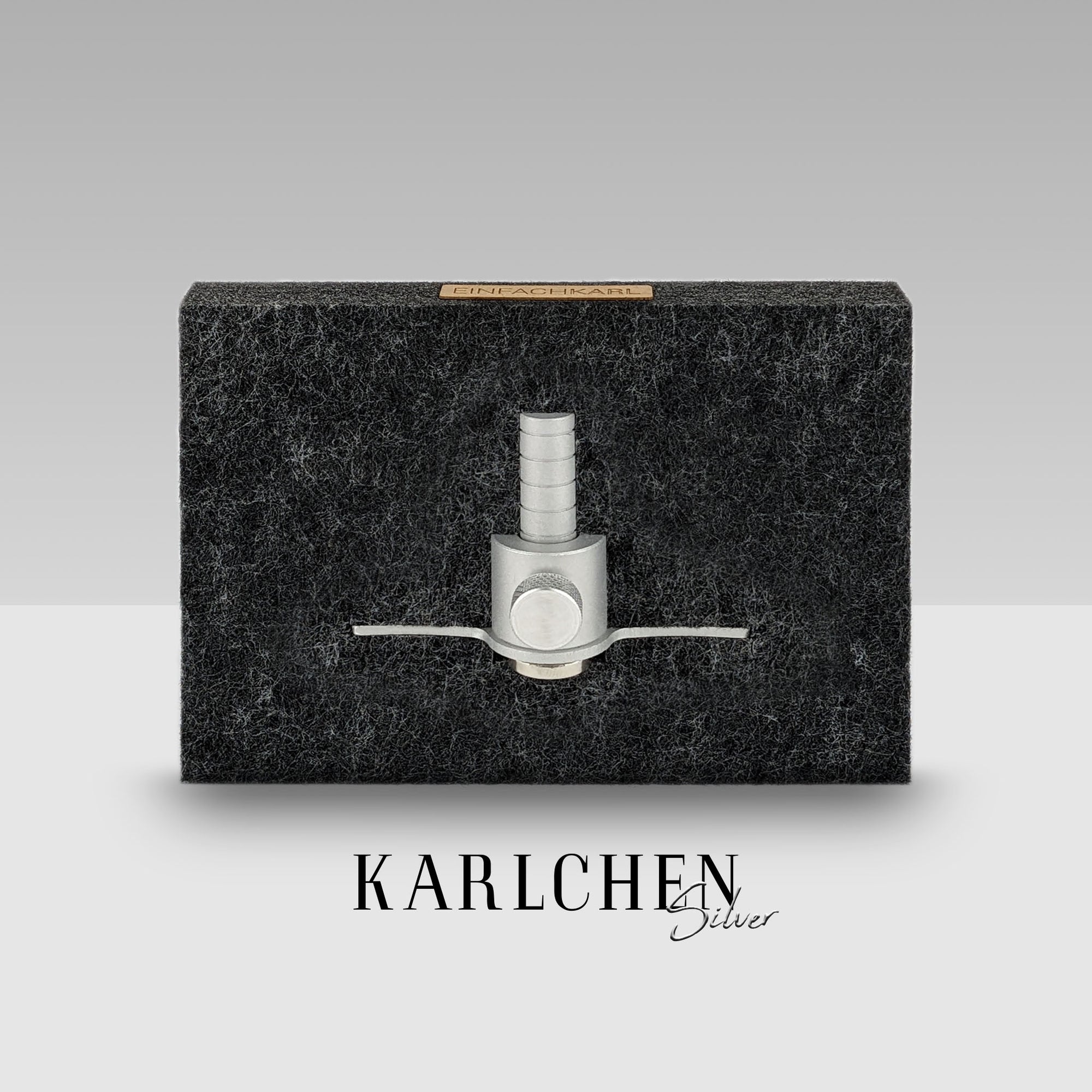 Zuschneidehilfe Karlchen in silberner Farbe